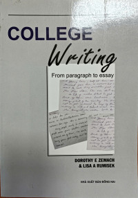 Image of College Writing - from paragraph to essay