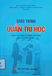 Image of Giáo trình Quản trị học (CĐN, TCN)