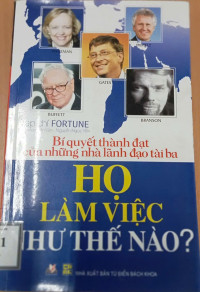 Image of HỌ LÀM VIỆC NHƯ THẾ NÀO