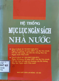 Image of Hệ thống mục lục ngân sách Nhà nước