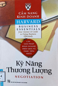 Image of Kỹ năng thương lượng = Negotiation