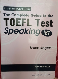 Image of Luyện thi TOEFL - Nói: The Complete Guide to the TOEFL Test IBT - Speaking