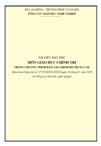 Image of Tài liệu môn Giáo dục chính trị trình độ Trung cấp