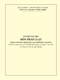 Image of Tài liệu môn Pháp luật trình độ Cao đẳng