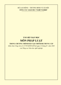 Image of Tài liệu môn Phát luật trình độ Trung cấp