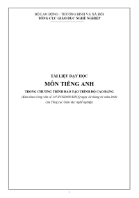 Image of Tài liệu môn Tiếng Anh trình độ Cao đẳng